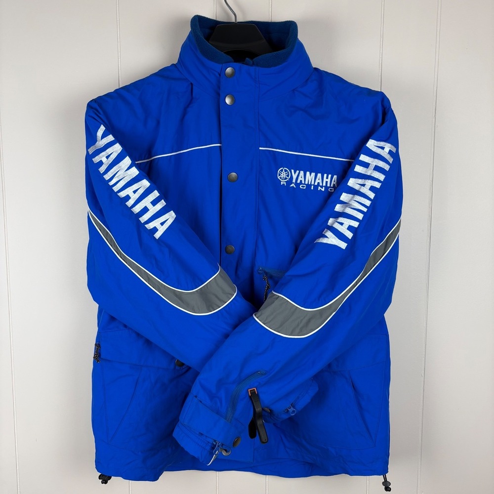 VINTAGE YAMAHA RACING Y2K MENS L Shell System Jacket 3 In 1 Outer / Inner Shells